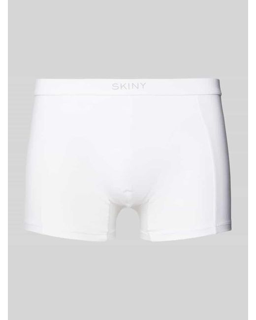 SKINY Trunks mit Label-Bund im 3er-Pack in White für Herren