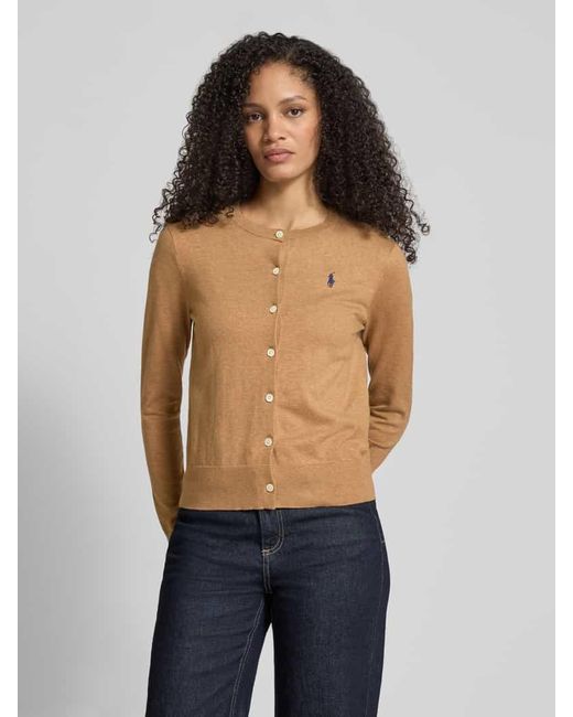 Polo Ralph Lauren Blue Regular Fit Strickjacke aus Baumwoll-Mix