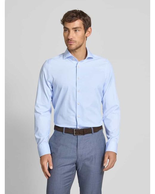 Roy Robson Regular Fit Business-Hemd mit Haifischkragen in Blue für Herren