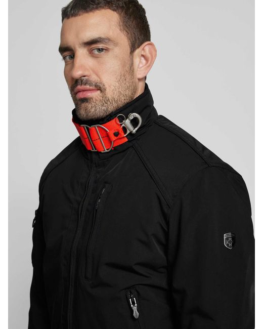 Wellensteyn Comfort Fit Functioneel Jack Met Opstaande Kraag, Model 'Bogart B-52' in het Black voor heren