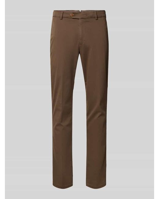Mmx Chino mit Gesäßtaschen Modell 'Lupus' in Brown für Herren