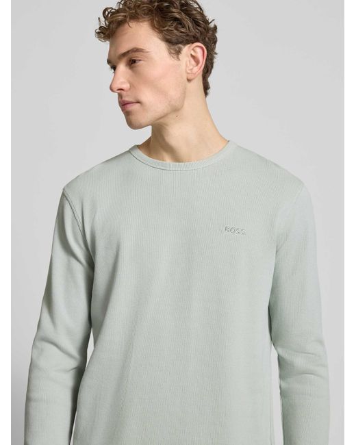 Boss Regular Fit Shirt Met Lange Mouwen Van Katoenmix Model 'Tempesto' in het Green voor heren