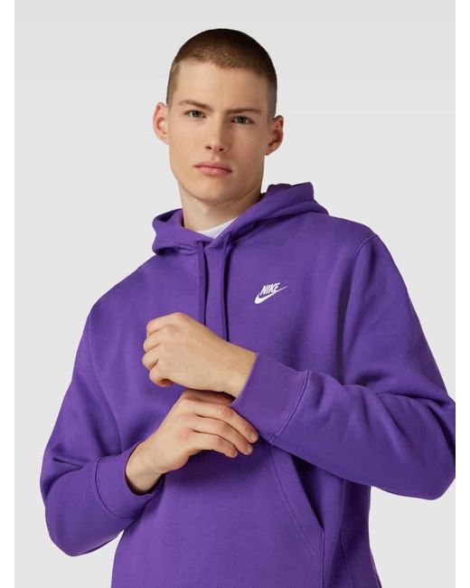 Nike Hoodie mit Label-Stitching Modell 'NSW CLUB' in Purple für Herren