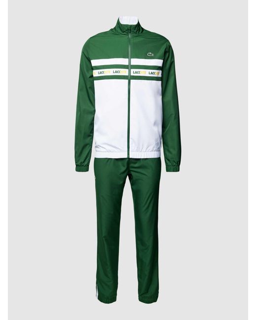 Lacoste Sweatanzug mit Label-Details in Green für Herren