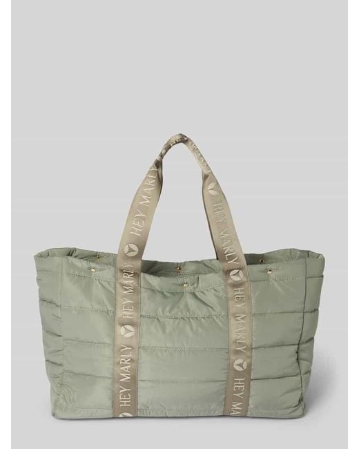 HEY MARLY Gray Shopper mit Steppnähten Modell 'Travel Buddy'