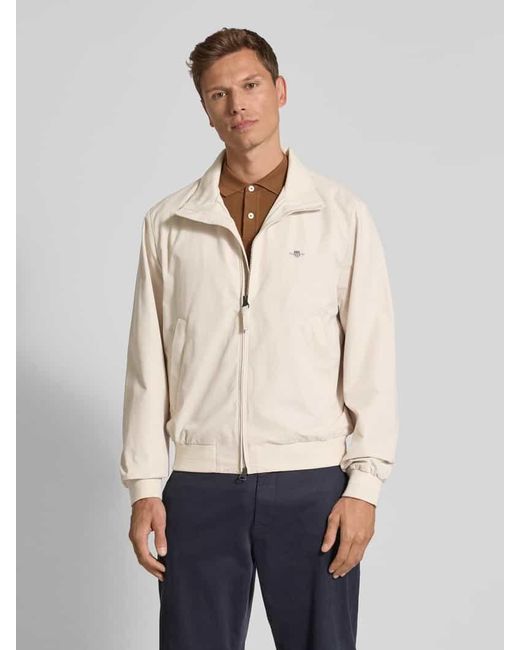 Gant Jacke mit Label-Stitching Modell 'LIGHTWEIGHT HAMPSHIRE' in Natural für Herren