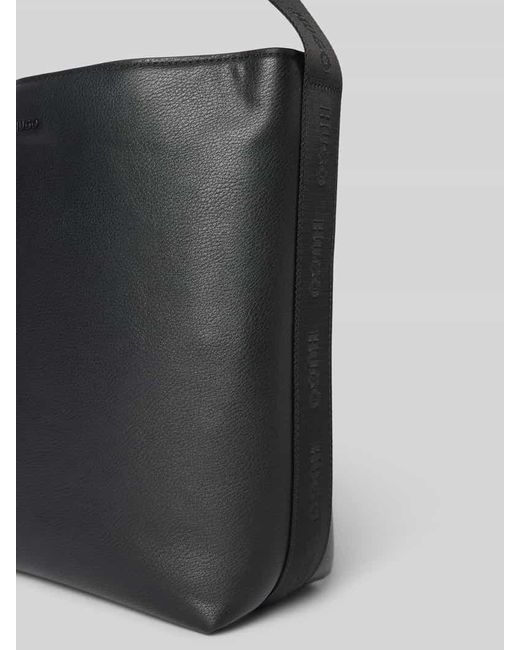 HUGO Black Shopper in Leder-Optik Modell 'BEL 2.0_BUCKET'