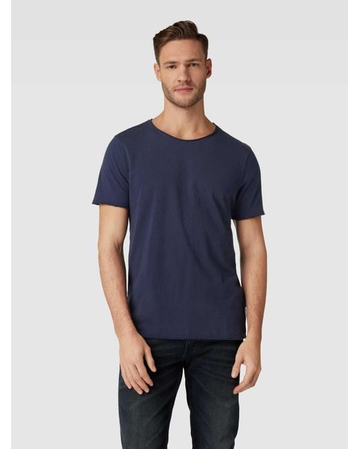 ARMEDANGELS T-Shirt mit Label-Detail Modell 'STIAAN' in Blue für Herren