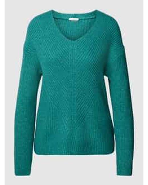 Tom Tailor Gebreide Pullover Met Extra Brede Schouders in het Green