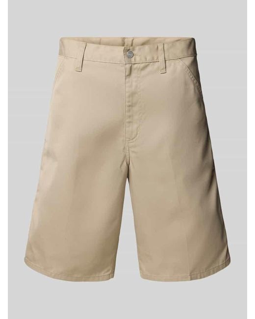 Carhartt Shorts mit Eingrifftaschen Modell 'SIMPLE' in Natural für Herren