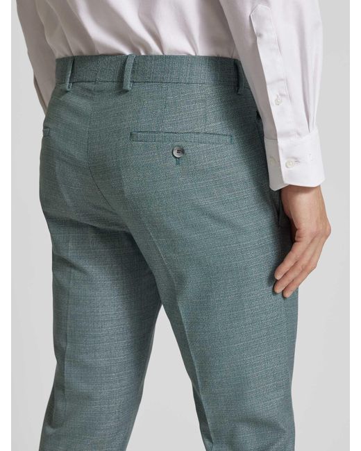Strellson Slim Fit Pantalon Met Persplooien in het Blue voor heren