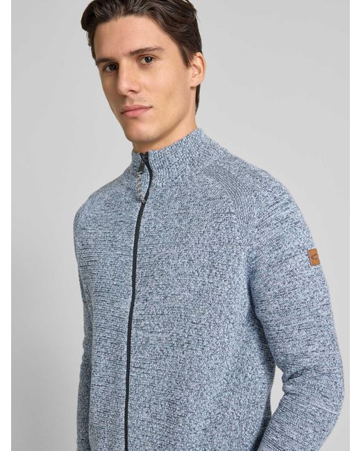 Camel Active Gebreid Jack Met Ritssluiting in het Blue voor heren