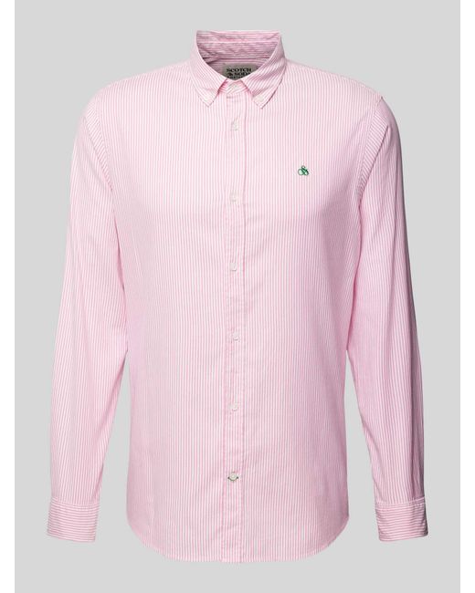 Scotch & Soda Freizeithemd mit Streifenmuster in Pink für Herren