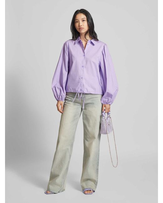 Guess Purple Hobo Bag mit Ziersteinbesatz Modell 'LUA'