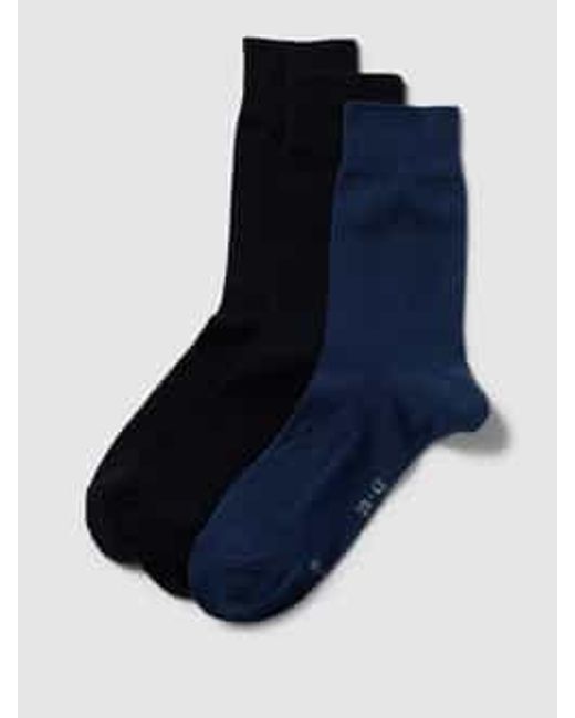 S.oliver Sokken Met Stretch, Set Van 3 Paar in het Blue voor heren