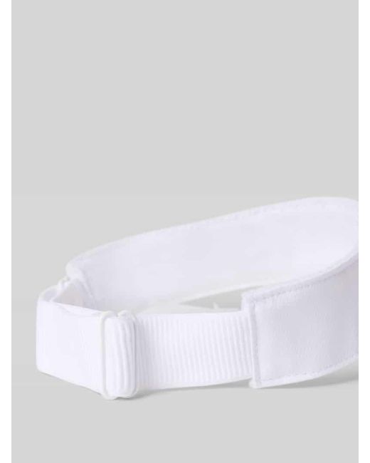 Lacoste White Visor Cap mit Logo-Patch