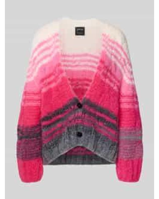 Marc Cain Oversized Gebreid Jack Met Knoopsluiting in het Pink