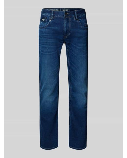 PME LEGEND Relaxed Fit Jeans mit Label-Patch in Blue für Herren