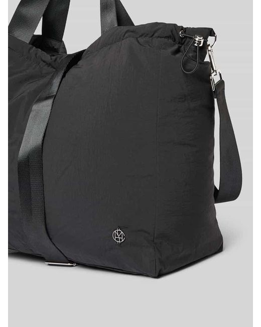 MSCH Copenhagen Black Shopper mit Label-Detail und Tragehenkeln
