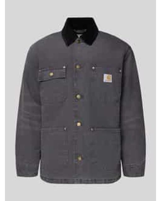 Carhartt Regular Fit Jack Met Platte Kraag, Model 'Chore' in het Gray voor heren