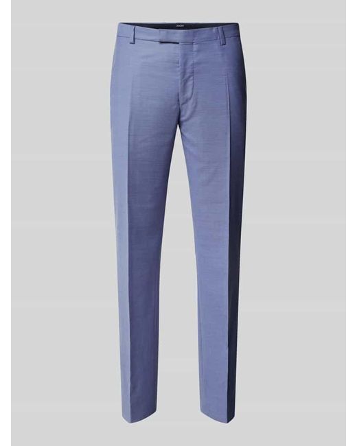 Joop! Slim Fit Anzughose mit Bügelfalten Modell 'Blayr' in Blue für Herren