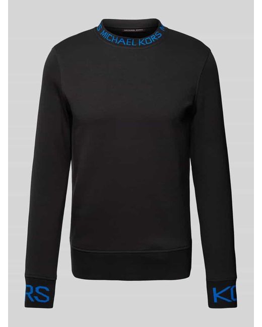 Michael Kors Sweatshirt mit Label-Print in Black für Herren