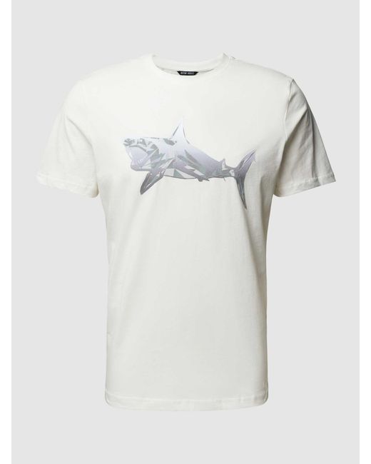 Antony Morato T-shirt Met Motiefprint in het Gray voor heren