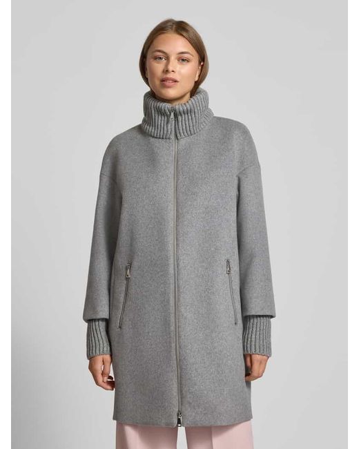 White Label Gray Mantel mit Zweiwege-Reißverschluss