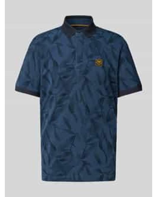 PME LEGEND Poloshirt Met Labeldetail in het Blue voor heren