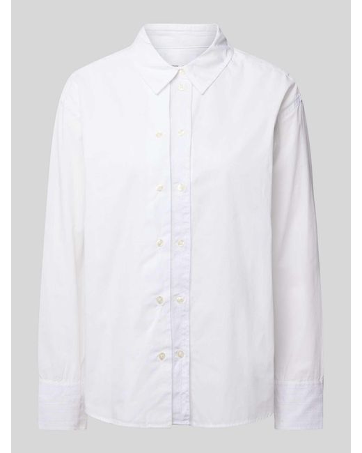 Samsøe & Samsøe Regular Fit Overhemdblouse Met Knoopsluitingen in het White