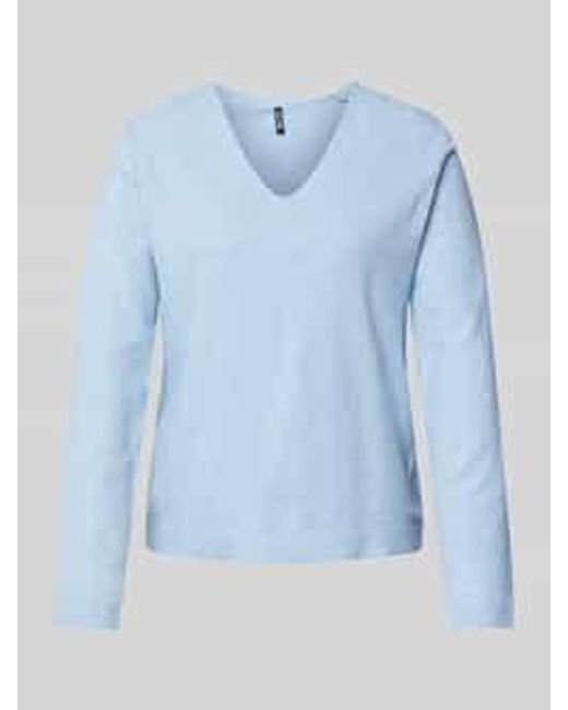 Pieces Regular Fit Gebreide Pullover Met Extra Brede Schouders in het Blue