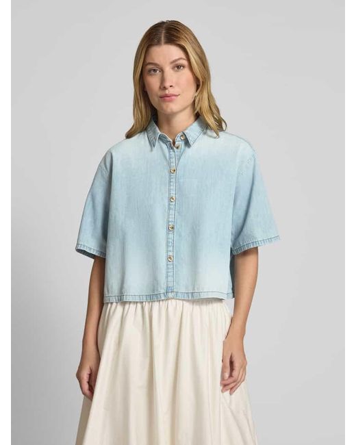 Jake*s Blue Regular Fit Jeansbluse mit 1/2-Arm