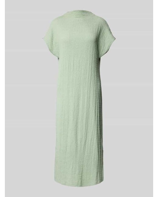 Tom Tailor Green Fließendes Midi-Kleid mit Stehkragen