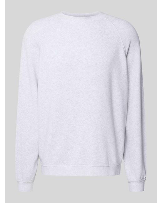 American Vintage Sweatshirt Met Ribboorden, Model 'Ilari' in het White voor heren