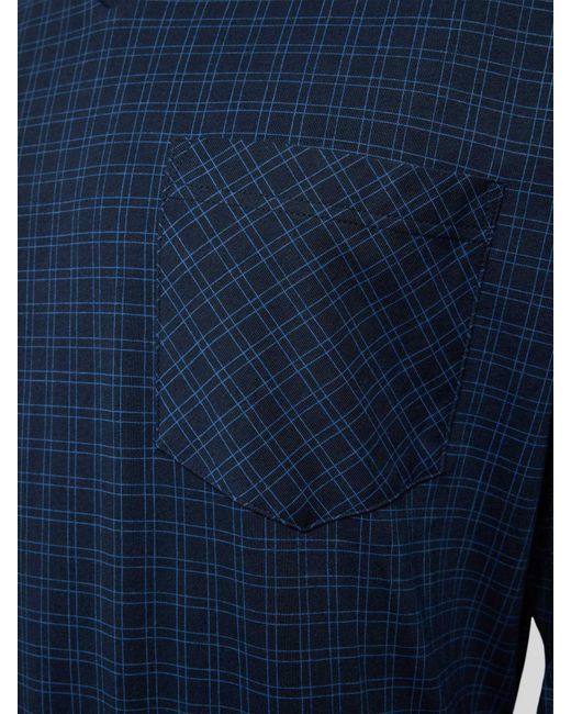 Schiesser Pyjama Met V-hals in het Blue voor heren
