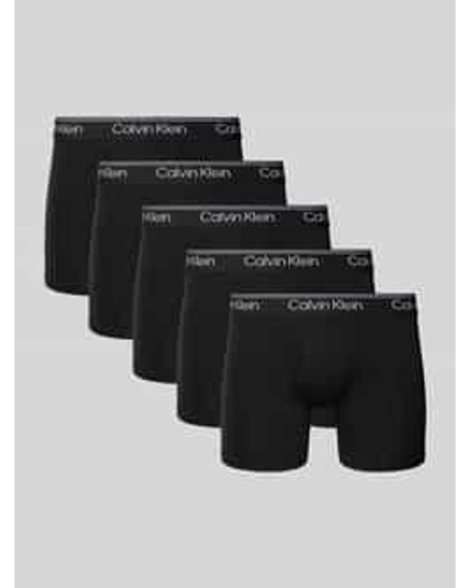 Calvin Klein Boxershort Met Elastische Band Met Logo in het Black voor heren