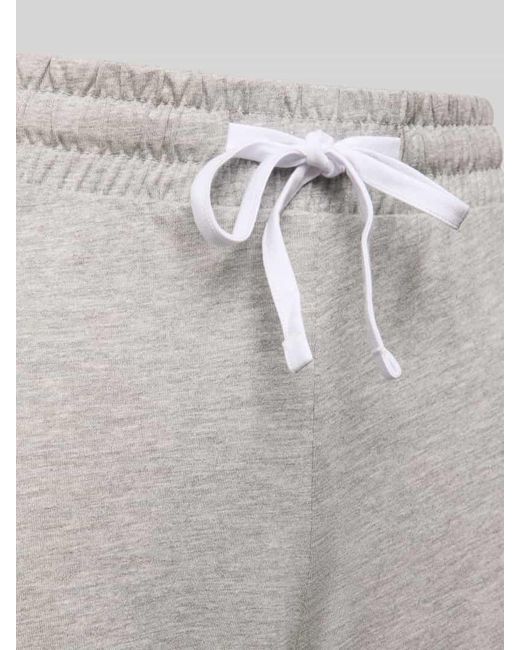 Christian Berg Women Gray Pyjama-Shorts mit elastischem Bund