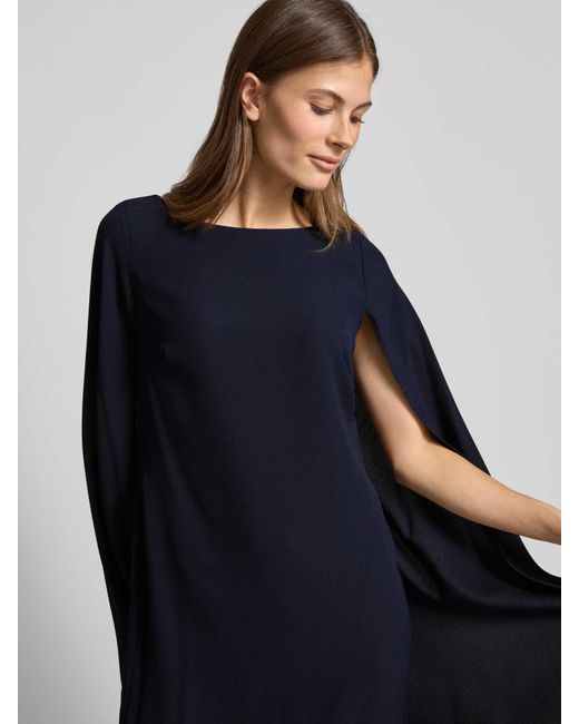 Ralph Lauren Cocktailjurk Met Ronde Hals, Model 'Petra' in het Blue