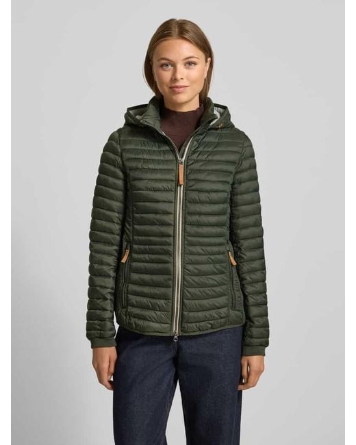 Camel Active Green Steppjacke mit gefüttertem Stehkragen