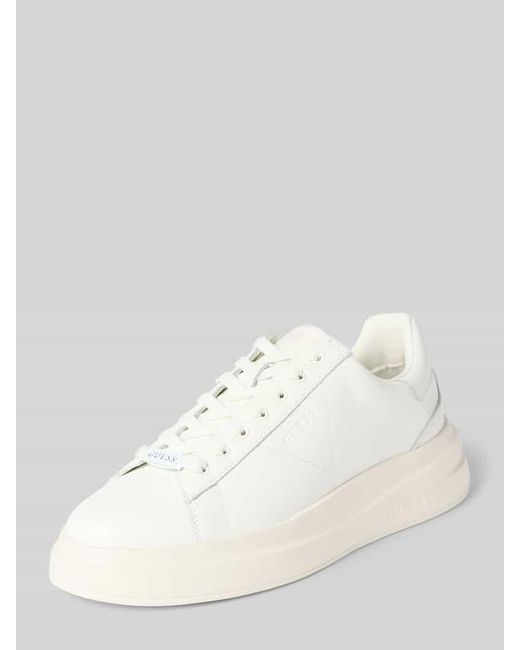 Guess Chunky Sneaker mit Label-Details ModelL 'ELBA' in Natural für Herren