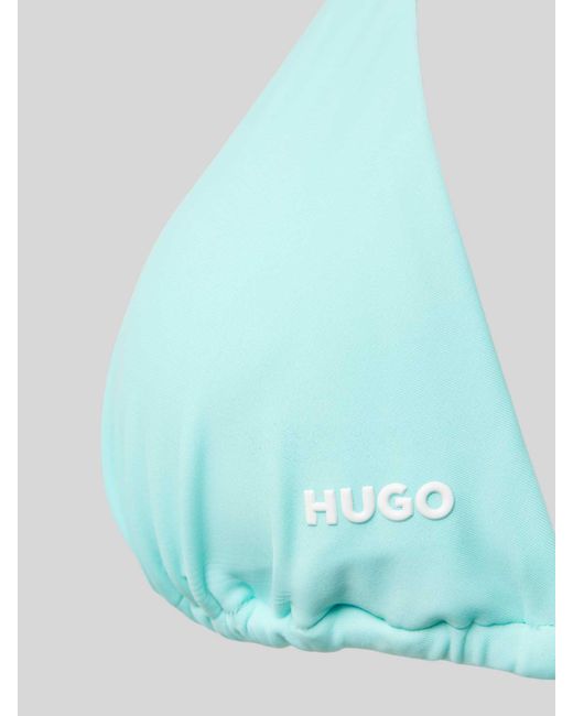 HUGO Blue Bikini-Oberteil in Triangel-Form Modell 'PURE'