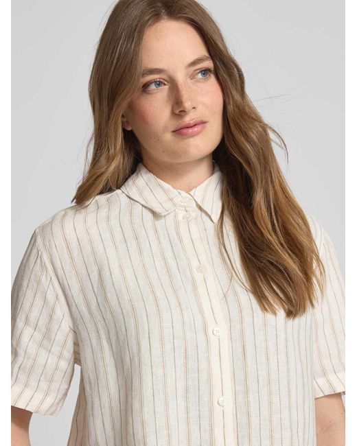 Samsøe & Samsøe Regular Fit Linnen Blouse in het White