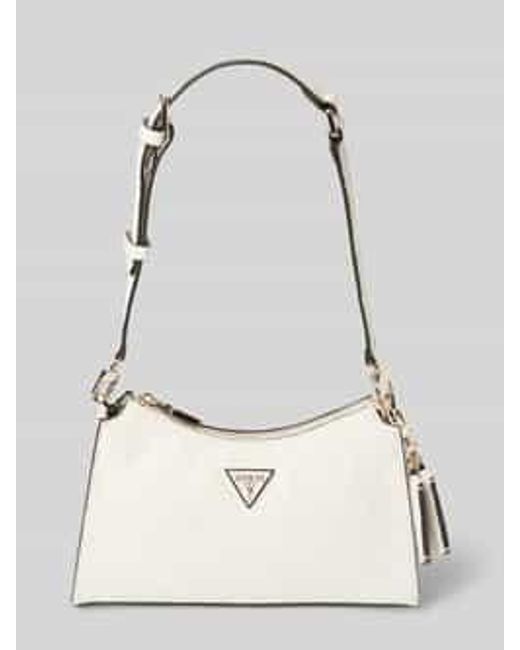 Guess Handtas Met Labelbadge in het Natural