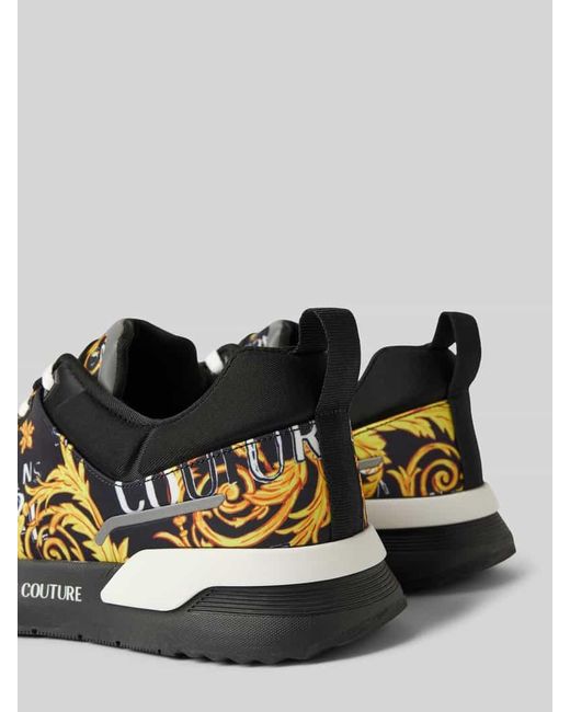 Versace Sneaker mit Label-Motiv-Print Modell 'FONDO DYNAMIC' in Black für Herren