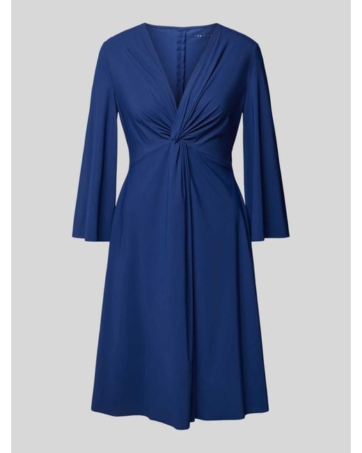 RAFFAELLO ROSSI Mini-jurk Met Knoopdetail in het Blue