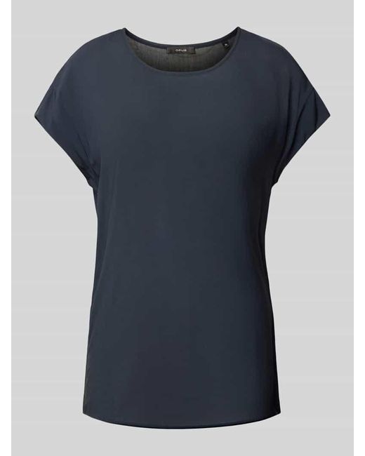 Opus Blue T-Shirt aus Viskose in unifarbenem Design Modell 'Skita soft'
