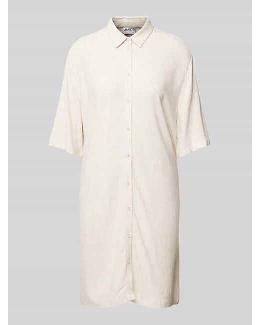 Jake*s Natural Knielanges Hemdblusenkleid mit 1/2-Arm