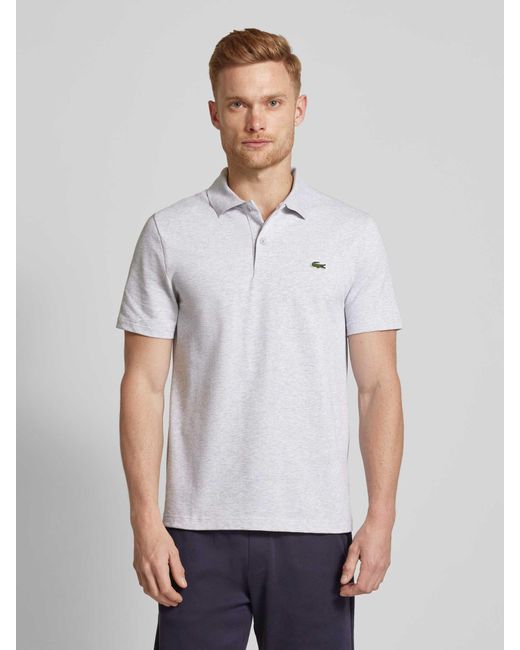 Lacoste Poloshirt mit Label-Detail in White für Herren