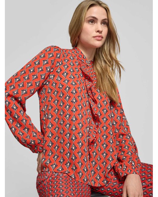 Marc Cain Regular Fit Blouse in het Red