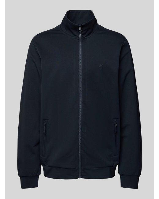 J.o.y. Sweatjack Met Opstaande Kraag in het Blue voor heren